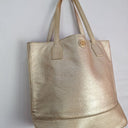 Tory Burch Gold Fashionable Tote Bag Size None by SwapUp-Online Second Hand Store-Online Thrift Store