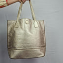 Tory Burch Gold Fashionable Tote Bag Size None by SwapUp-Online Second Hand Store-Online Thrift Store