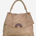 Oroton Relaxed Beige Leather Bag Size None by SwapUp-Online Second Hand Store-Online Thrift Store