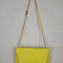 SABA Neon Yellow Leather Envelope Bag Size None by SwapUp-Online Second Hand Store-Online Thrift Store