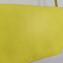 SABA Neon Yellow Leather Envelope Bag Size None by SwapUp-Online Second Hand Store-Online Thrift Store