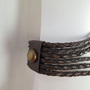 Bohemian Brown and Gold Braided Belt by SwapUp-Online Second Hand Store-Online Thrift Store