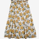Miann & Co Elasticated Casual Roses Midi Skirt Size S by SwapUp-Online Second Hand Store-Online Thrift Store