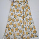 Miann & Co Elasticated Casual Roses Midi Skirt Size S by SwapUp-Online Second Hand Store-Online Thrift Store
