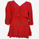 Huffer Pretty Floral Cross Over Playsuit Size 12 by SwapUp-Online Second Hand Store-Online Thrift Store