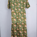Karma East Eucalyptus Gathered Smock Midi Dress Size XXL by SwapUp-Online Second Hand Store-Online Thrift Store
