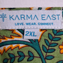 Karma East Eucalyptus Gathered Smock Midi Dress Size XXL by SwapUp-Online Second Hand Store-Online Thrift Store
