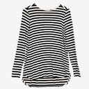 Witchery Casual Striped Curved Hem Top Size XS by SwapUp-Online Second Hand Store-Online Thrift Store