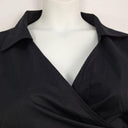 St. Agni Popplin Cotton Classy Wrap Blouse Size XL by SwapUp-Online Second Hand Store-Online Thrift Store