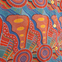 On Safari Vintage Clay Patterened Blouse Size 16 by SwapUp-Online Second Hand Store-Online Thrift Store