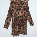 Ganni Leopard Print Pleated Midi Dress Size M by SwapUp-Online Second Hand Store-Online Thrift Store