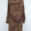Ganni Leopard Print Pleated Midi Dress Size M by SwapUp-Online Second Hand Store-Online Thrift Store
