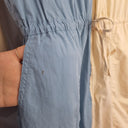 VENROY White and Blue Playful Jumpsuit Size S by SwapUp-Online Second Hand Store-Online Thrift Store