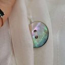 Friends with Frank Ivory Sheer Elegant Shirt Size S by SwapUp-Online Second Hand Store-Online Thrift Store