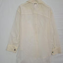 Friends with Frank Ivory Sheer Elegant Shirt Size S by SwapUp-Online Second Hand Store-Online Thrift Store