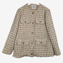 Anine Bing Ivory Tweed Raw Edge Classic Blazer Size S by SwapUp-Online Second Hand Store-Online Thrift Store
