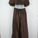 Sir Chocolate Anje Puff Sleeve Gown Dress Size Silk, Cotton by SwapUp-Online Second Hand Store-Online Thrift Store