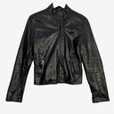 French Connection Classic Fitted Leather Jacket Size 8 by SwapUp-Online Second Hand Store-Online Thrift Store
