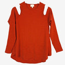 Witchery Terracotta Cold Shoulder Top Size S by SwapUp-Online Second Hand Store-Online Thrift Store