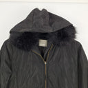 Feathers Hooded Faux Fur Icicle Puffer Jacket Size M by SwapUp-Online Second Hand Store-Online Thrift Store