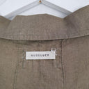 Nude Lucy Oversized Khaki Boxy Linen Shirt Size S by SwapUp-Online Second Hand Store-Online Thrift Store