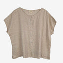 Naturals Linen Button Up Effortless Top Size M by SwapUp-Online Second Hand Store-Online Thrift Store