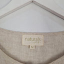 Naturals Linen Button Up Effortless Top Size M by SwapUp-Online Second Hand Store-Online Thrift Store