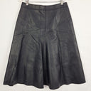 Saba Paneled A-Line Faux Leather Midi Skirt Size 12 by SwapUp-Online Second Hand Store-Online Thrift Store