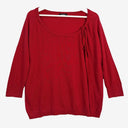 Max&Co Burgundy Tied Neck Winter Staple Jumper Size M by SwapUp-Online Second Hand Store-Online Thrift Store