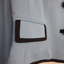 anna thomas Smart Pale Blue Trimmed Jacket Size 14 by SwapUp-Online Second Hand Store-Online Thrift Store
