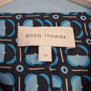 anna thomas Smart Pale Blue Trimmed Jacket Size 14 by SwapUp-Online Second Hand Store-Online Thrift Store