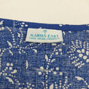 Karma East Pretty Cobalt Floral Top Size XXL by SwapUp-Online Second Hand Store-Online Thrift Store