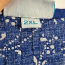 Karma East Pretty Cobalt Floral Top Size XXL by SwapUp-Online Second Hand Store-Online Thrift Store
