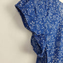 Karma East Pretty Cobalt Floral Top Size XXL by SwapUp-Online Second Hand Store-Online Thrift Store