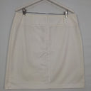 Review Cotton Staple White Mini Skirt Size 14 by SwapUp-Online Second Hand Store-Online Thrift Store