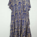 Exotica Tiger Print Bow Tie Neck Dress Size XXL by SwapUp-Online Second Hand Store-Online Thrift Store