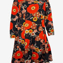 Le Monde Modes Vintage Groovy Flower Pattern Midi Dress Size 16 by SwapUp-Online Second Hand Store-Online Thrift Store