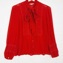 Fleur Wood Sheer Silk Scarlett Top Size S by SwapUp-Online Second Hand Store-Online Thrift Store
