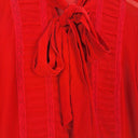 Fleur Wood Sheer Silk Scarlett Top Size S by SwapUp-Online Second Hand Store-Online Thrift Store