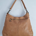 In Leather Dainty Tan Flower Bag by SwapUp-Online Second Hand Store-Online Thrift Store