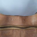 In Leather Dainty Tan Flower Bag by SwapUp-Online Second Hand Store-Online Thrift Store