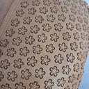 In Leather Dainty Tan Flower Bag by SwapUp-Online Second Hand Store-Online Thrift Store