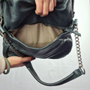 Nat and Nil Teal With Silver Hardware Slouch Bag Size by SwapUp-Online Second Hand Store-Online Thrift Store
