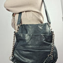 Nat and Nil Teal With Silver Hardware Slouch Bag Size by SwapUp-Online Second Hand Store-Online Thrift Store