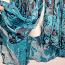 Smooth Semi Sheer Silk Flowing Jacket Size XXL by SwapUp-Online Second Hand Store-Online Thrift Store