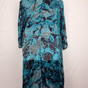Smooth Semi Sheer Silk Flowing Jacket Size XXL by SwapUp-Online Second Hand Store-Online Thrift Store