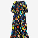 Gorman Colourful Quirky Airy Midi Dress Size 12 by SwapUp-Online Second Hand Store-Online Thrift Store