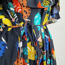 Gorman Colourful Quirky Airy Midi Dress Size 12 by SwapUp-Online Second Hand Store-Online Thrift Store