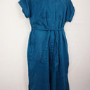 Elk Cobalt Blue French Linen Buttoned Dress Size 10 by SwapUp-Online Second Hand Store-Online Thrift Store