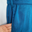 Elk Cobalt Blue French Linen Buttoned Dress Size 10 by SwapUp-Online Second Hand Store-Online Thrift Store